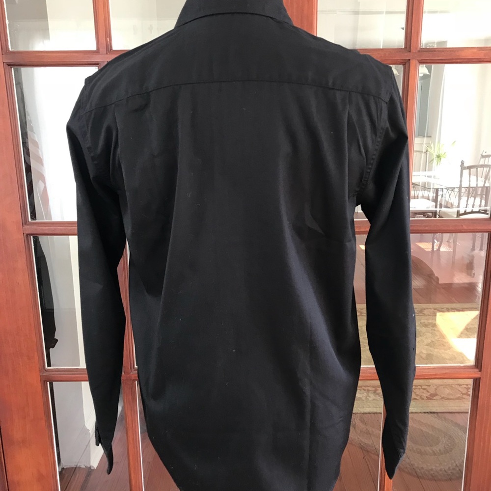 Wrangler Black Long Sleeve Dress Shirt - Picture 4 of 7
